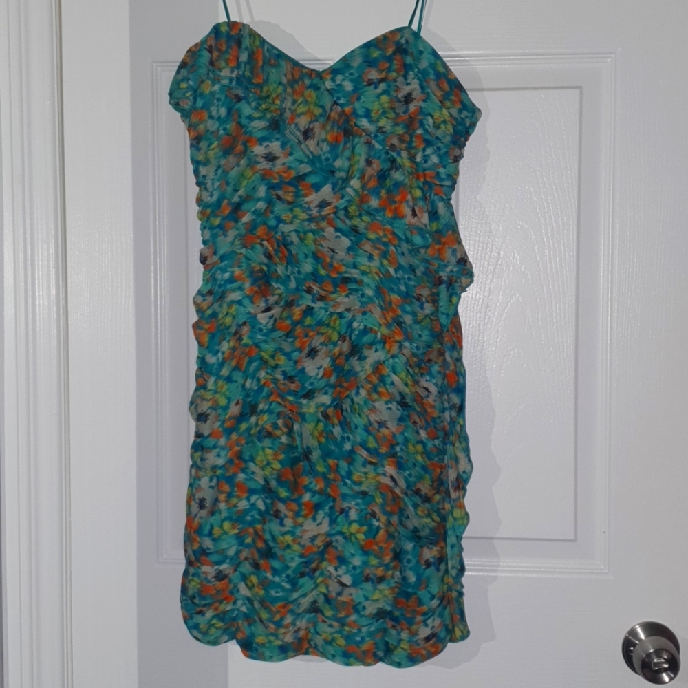 Multicolored Strapless Dress "maxandcleo"